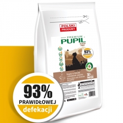 PUPIL PREMIUM GLUTEN FREE ADULT MINI BOGATA W KACZKĘ Z ZIEMNIAKAMI I JABŁKIEM 1KG- KARMA NA WAGĘ